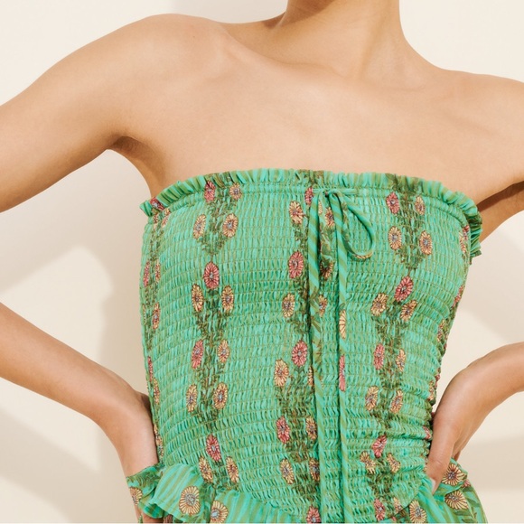 Alejandra Midi Dress
NWOT
Free People
Color: Green Combo - Picture 6 of 11